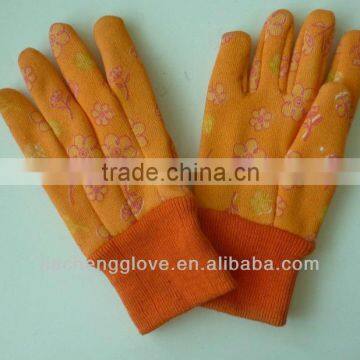 2014 Beautiful Cotton Gardening Glove