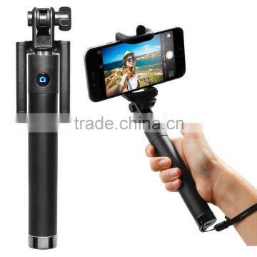 Wholesale Extendable Camera Tripod Handheld colorful wireless Monopod bluetooth Selfie Stick with bluetooth shutter button