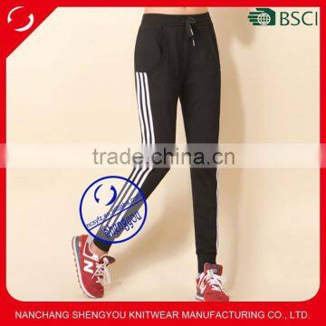 2015 custom wholesale quality womens slim jogger pants