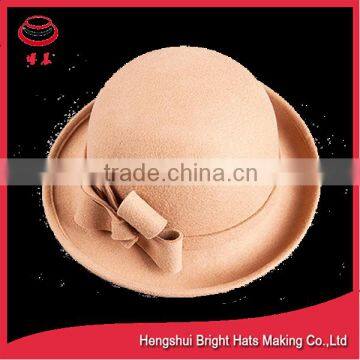 Lastest Design Headwear Decorate Girls Wool Felt hat
