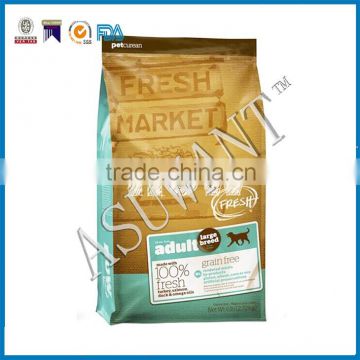 custom printed plastic dog treat packaging zipper bag/Stand up pet food zipper bag                        
                                                Quality Choice