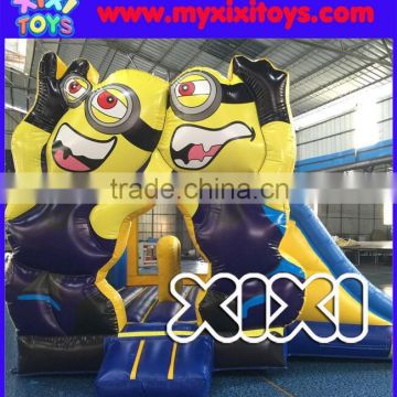 Inflatable minion bouncer, inflatable bouncy castle for children, inflatable jumping bouncer