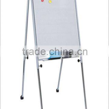 100 * 70 cm Magnetic White Board Surface Adjustable Height Flip Stand Dry Erase Notice Board photo-2