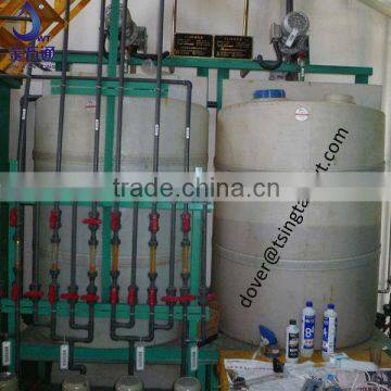 Agentia dosing device for waste water treatment