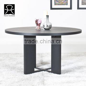 HANM Modern Design Solid Wood Round Dinning Table Home Furniture photo-2