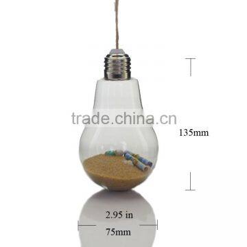 Home Decor Wedding Crafts Hanging Bulb Clear Glass Terrarium Container Transparent
