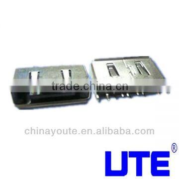 Double row copper shield SATA Connector