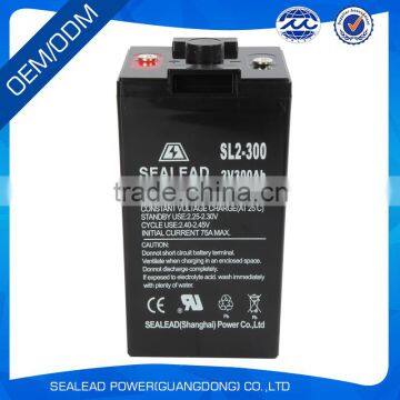 2v 300 ah deep cycle battery lead acid battery for railways