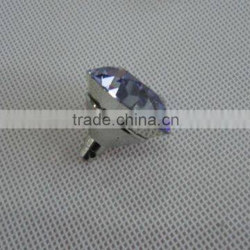 30mm diamond crystal glass sofa button, crystal glass buttons for futniture