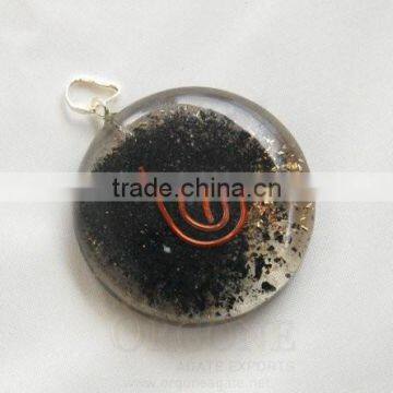 Black Tourmaline Orgone Disc Pendant | DiscPendant | Orgonite Disc Pendant | Orgonite Pendant | Orgonite Pendant | Orgone Energy