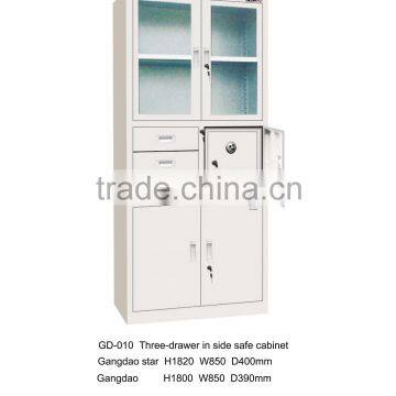 Three-drawers in side safe cabinet