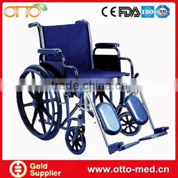 Steel folding outdoor wheelchair