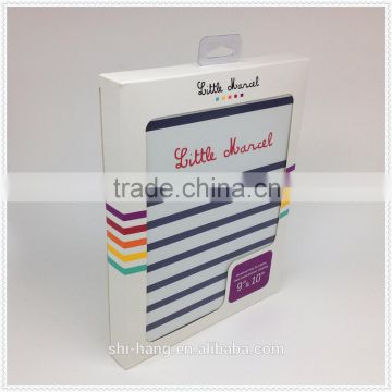 Color paper box packing with window for ipad mini case