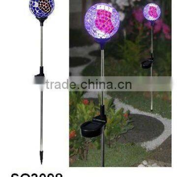 solar garden globe light/Solar metal stake light SO3098