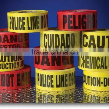 high quality pe woven cloth printable warning caution tape