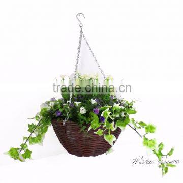 2016 dedsign artificial hanging flower basket