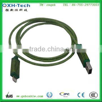 Custom EL wire glowing cable for mobilephone EL wire data cable