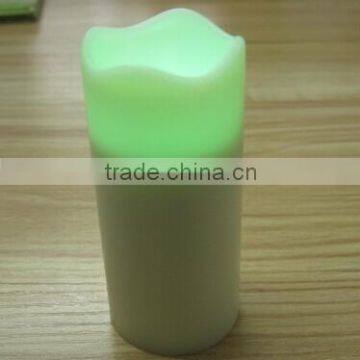 3" cute crater battery operated votive led candles with timer and remote control for party birthday
