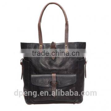 2015 newest elegant Totes composite Wax cow leather vintage style