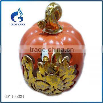 thanksgiving ceramic pumpkins light decorations