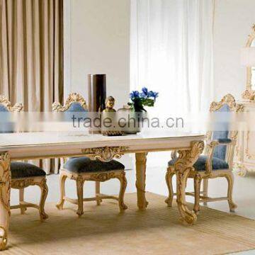 Luxury French Victorian Antique Dining Table and Chairs NFDS18