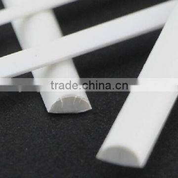 model half rod in plastic profile, materials for architecture models, plastic scale rod, DIY model material