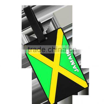 2016 Advertising Custom Logo Engraved Rubber Luggage Tag With Name Card for Tourist photo-3