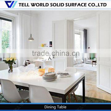 Contemporary high quality white marble european style kitchen tables/kitchen dining table design