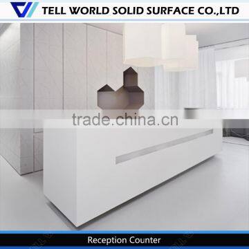 Office Counter Simple Design/white Reception Counter Pictures/new Design Front Desk