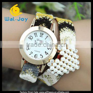 WJ-4762-7 most popular products Geneva elegance pearl women bracelet wrist watch