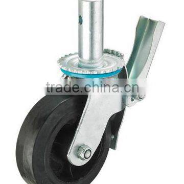 Rubber Scaffolding With Brake Adjustble Caster Wheel photo-3