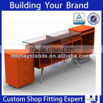 OEM/ODM Clothes Shop Cashier Front Counter Desk Curved Counter photo-4