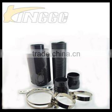Hot Product Universal Real Black Carbon Fiber Expandable Car Air Intake Kit photo-6