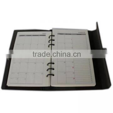 PU Leather Business Leather Bound Notebook Printing Logo Custom photo-5