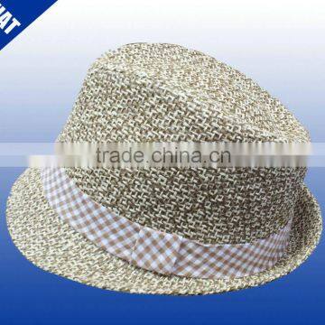 wholesale mens paper straw fedora hats