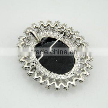 Oval Purple Diamond Elegant Goddess Drip Pictures Ex-factory Price Beauty Brooch Pin Supplier's Choice photo-3