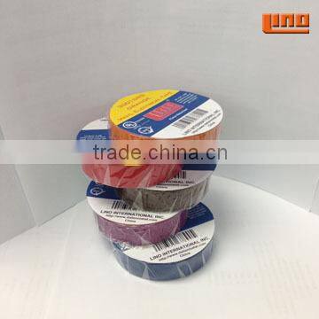 PVC tape rubber adhesive insulation tape UL,ROHS,REACH,CE lOW VOC /pvc electric tape