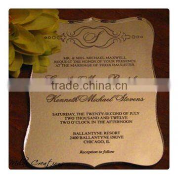 Acrylic Laser Cut Wedding Invitation Card