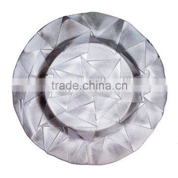 SAMYO Hot Sale Wedding Charger Plates, Glass Plate ,charger Plates Wholesale photo-3