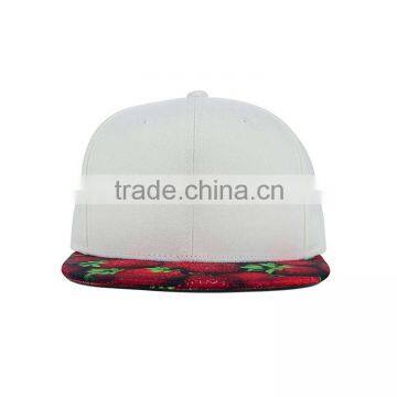 Custom Design Blank Snapback Hat With Printed Brim photo-2
