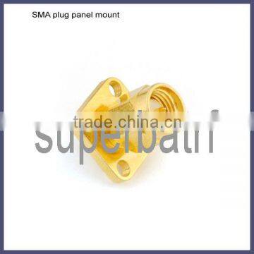 panel mount sma connector male plug soder