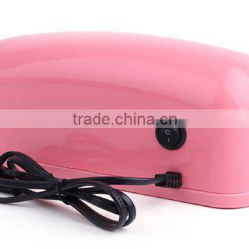 9 watt uv curing lamp, 9W UV Gel Nail Art Dryer Curing Lamp Light Pink 110V EU Plug