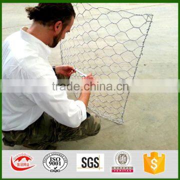 Factory galvanized woven gabion, prix du gabion