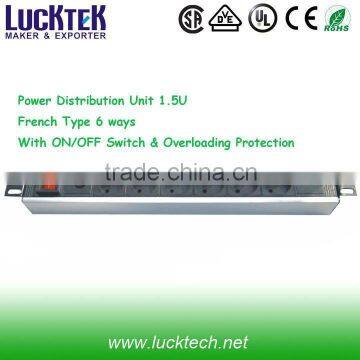 Rack pdu French Type 6 ways with Overloading Protection