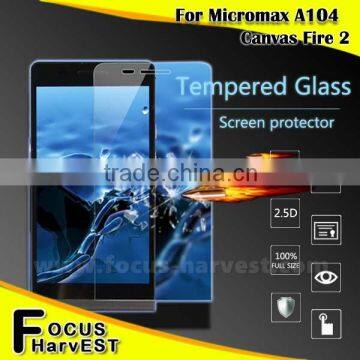 Antiexplosion 0.33mm 9H Hardness 2.5D Round Chamfer Edge Tempered Glass Screen Protector For Micromax A104 Quality Choice photo-1