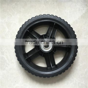 7" Lawnmower rubber wheels with roller bearing