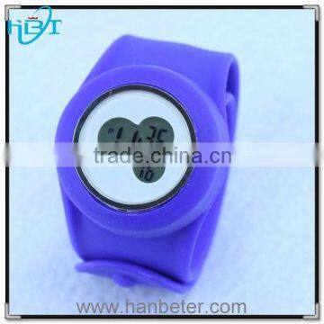 2014 latest vogue colorful silicone slap watch waterproof digital watch for kids