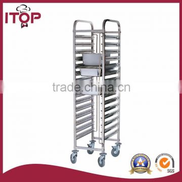 15 layer Stainless Steel High Share Dishes Cart