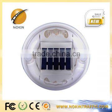 Solar powered PC material flashing light plastic reflective led road stud