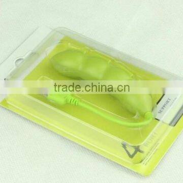 wholesale lovely vegetables 4 port usb hub with peas shape